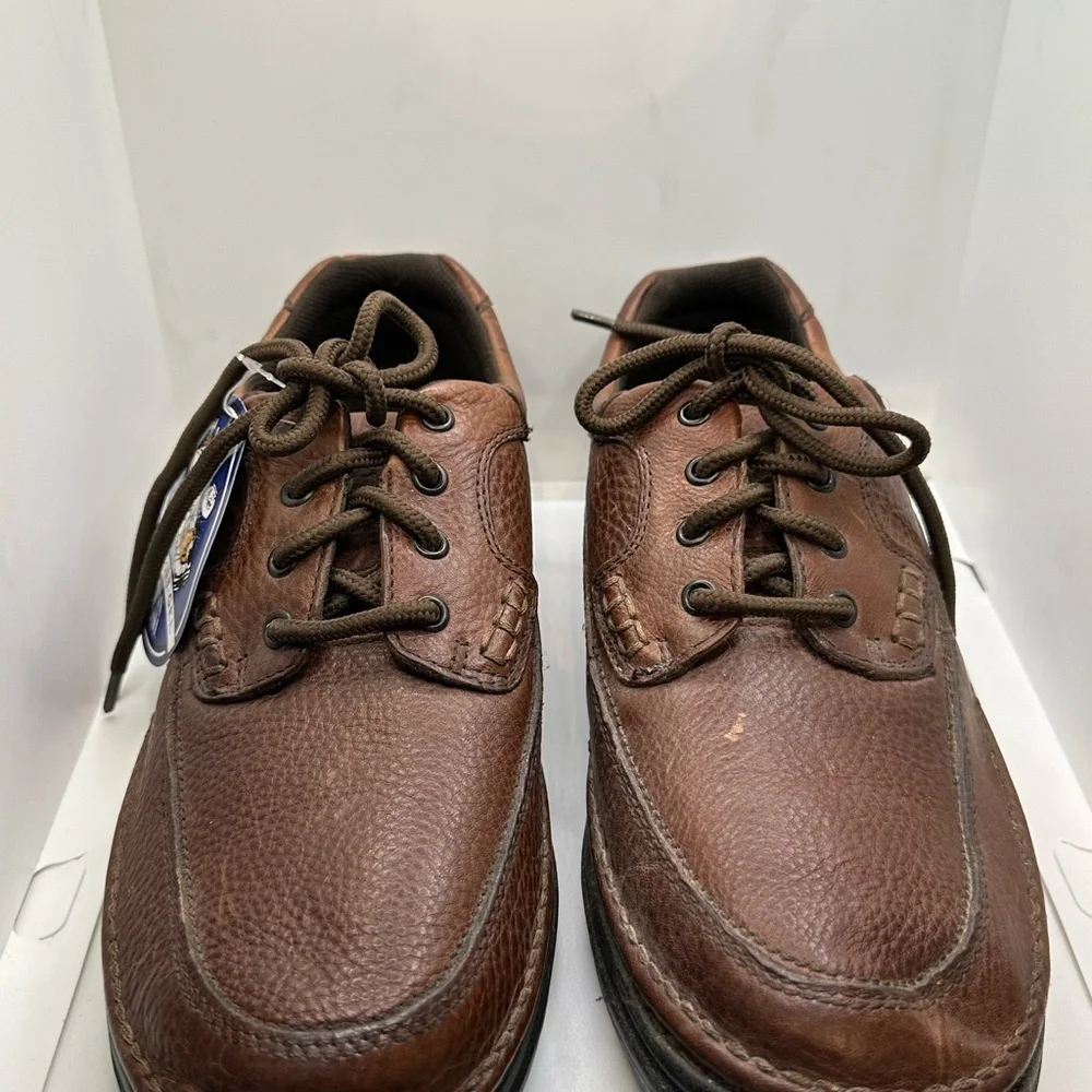 Nunn Bush Brown Leather Loafers with Slip-On Comfort